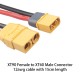 RJXHOBBY XT90 Female to XT60 Male Adapter 12AWG Wire 15cm Turnigy Drone FPV Lipo NiMH battery