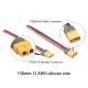 RJXHOBBY 5pcs XT60 Male Connector with Sheath Housing Connector with 150mm 12AWG Silicon Wire for RC Lipo Battery 