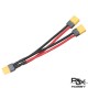 RJXHOBBY 1pcs XT60 Parallel Battery Connector Cable Dual Extension Y Splitter Male to Female for DJI Phantom RC Plane