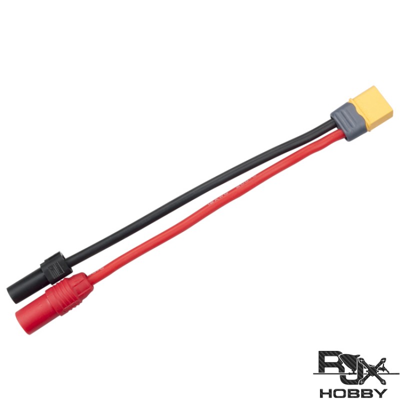 RJXHOBBY XT60 male to XT150 AS150 Female Connector Adapter 15cm 12AWG Wire DJI S1000 S900