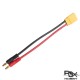 RJXHOBBY Charger Leads XT90 Male Connector to 4mm Banana Plug (15-30cm / 12AWG)
