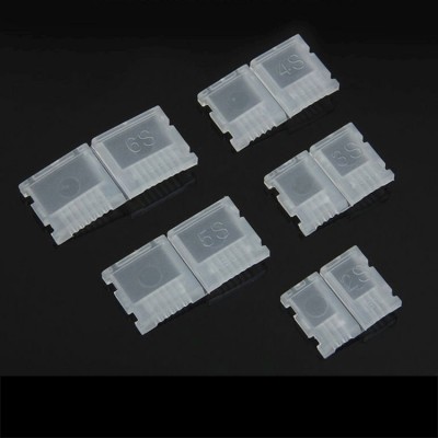 RJXHOBBY 20Pcs AB Clip Buckle LiPo Battery Balance Plug Connector Protector for 2S-6S Li-Po Battery