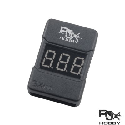 RJXHOBBY Lipo Battery Low Voltage Tester Checker 1S-8S Buzzer Alarm with LED Indicator