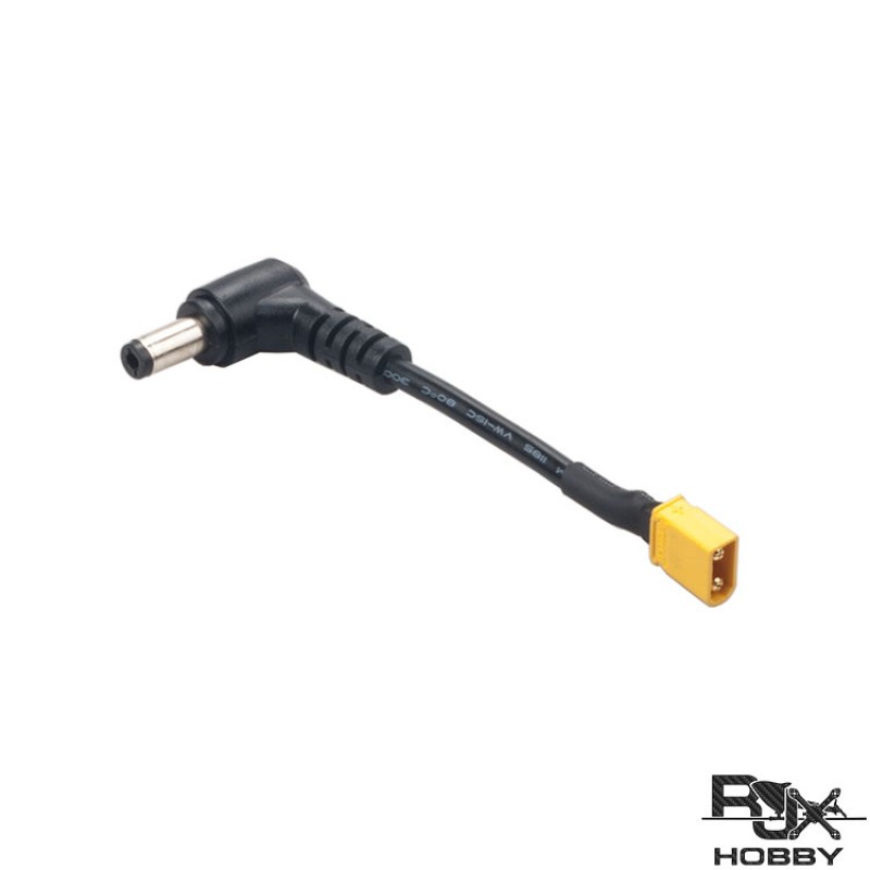 RJXHOBBY XT30U Male Plug DC 5.5mm x 2.5mm Male Adapter for FPV Lipo Battery & Drone Goggles