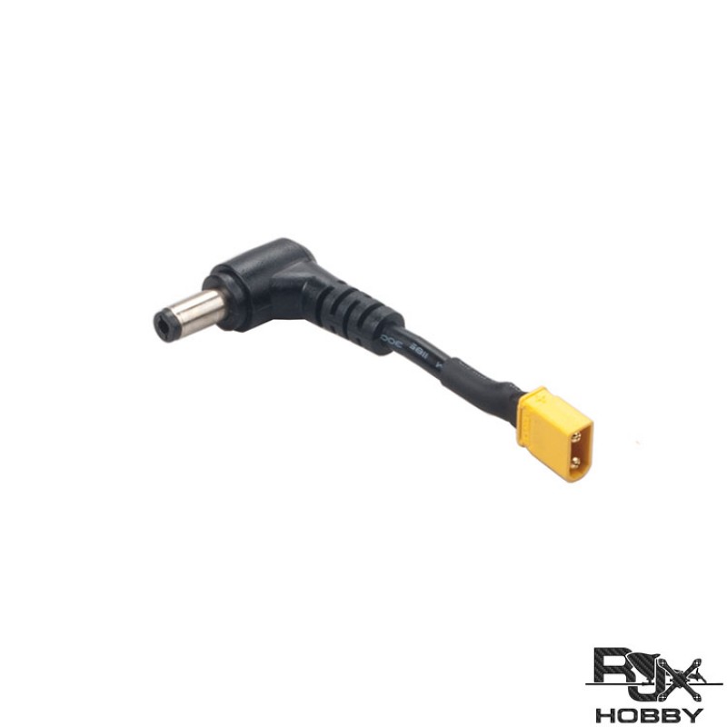 RJXHOBBY XT30U Male Plug DC 5.5mm x 2.5mm Male Adapter for FPV Lipo Battery & Drone Goggles
