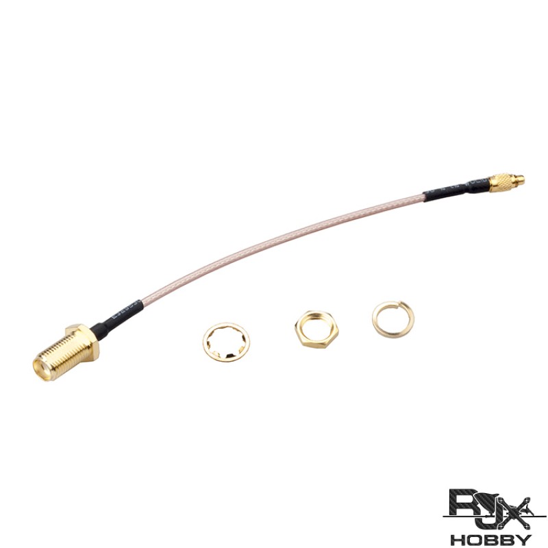 RJXHOBBY MMCX to SMA Female 120mm Low Loss FPV Antenna Extension Cable Antenna Adapter