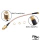 RJXHOBBY 120mm RF RG316 Pigtail SMA Female Antenna Connector to MMCX Male Coaxial Cable Adapter Right Angle