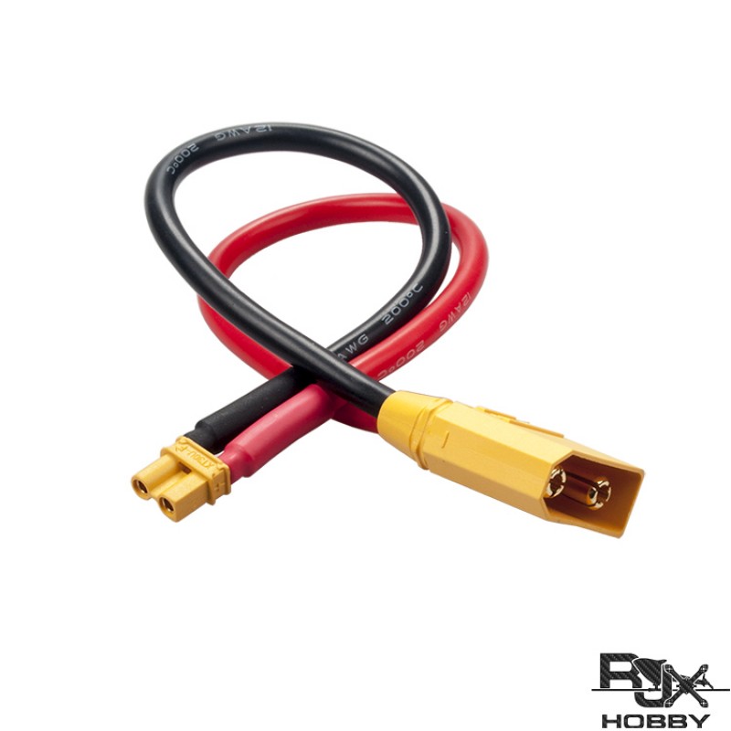 RJXHOBBY XT90 Male & XT30U Female Wireless Adapter 12AWG wire