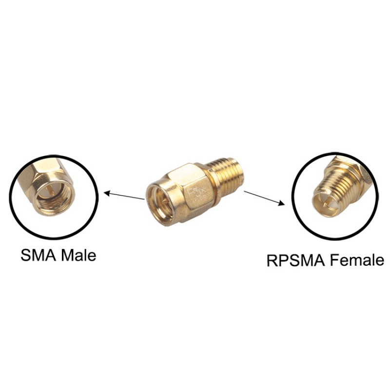 RJXHOBBY 2pcs SMA Male Plug to RP-SMA Female RF coaxial coax adapter