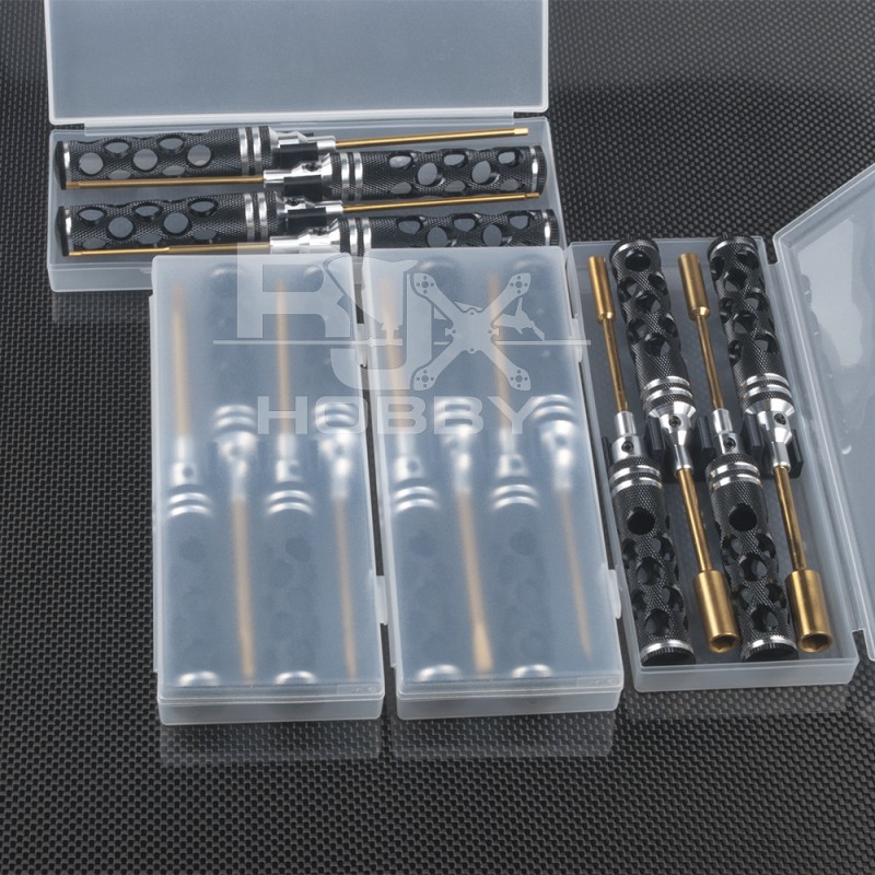 RJXHOBBY 4pcs Alloy steel Hex Screw Driver Set Wrench Tool kits for 1.5mm/2.0mm/2.5mm/3.0mm Screw