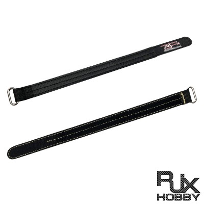 RJXHOBBY 2pcs Kevlar Battery Strap Kevlar Stitching Rubber Grip and Metal Buckle(Width: 16mm Length:150-400mm)
