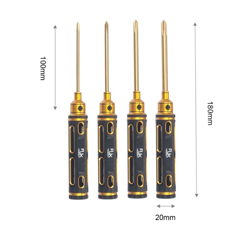 RJXHOBBY Hex /Nut/ Phillips/ Flat Screwdriver 16 pcs kits