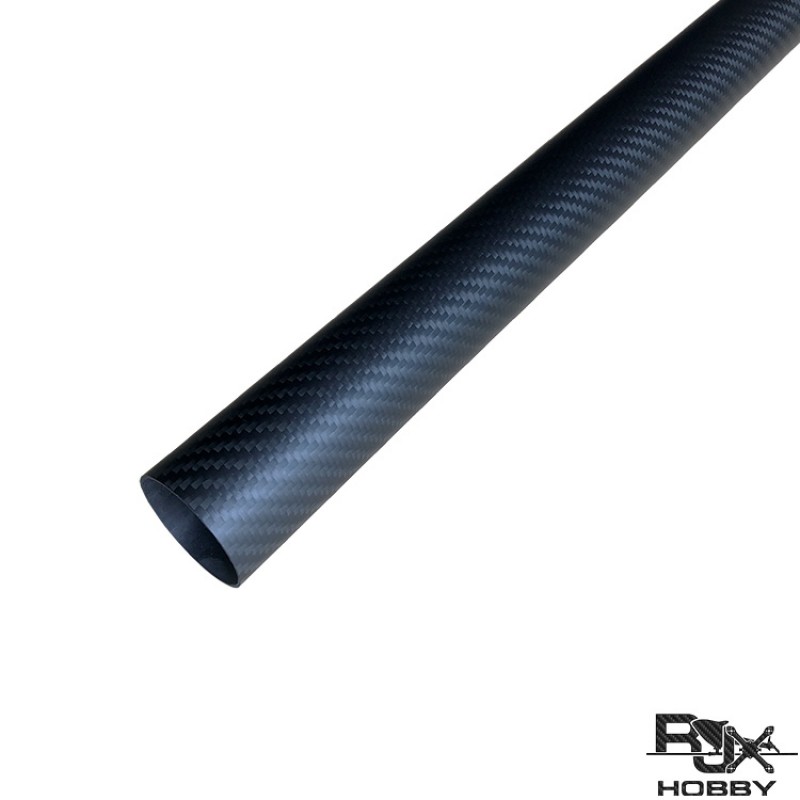 RJXHOBBY 3K Carbon Fiber Round Tube 1000mm (OD:31-40mm)