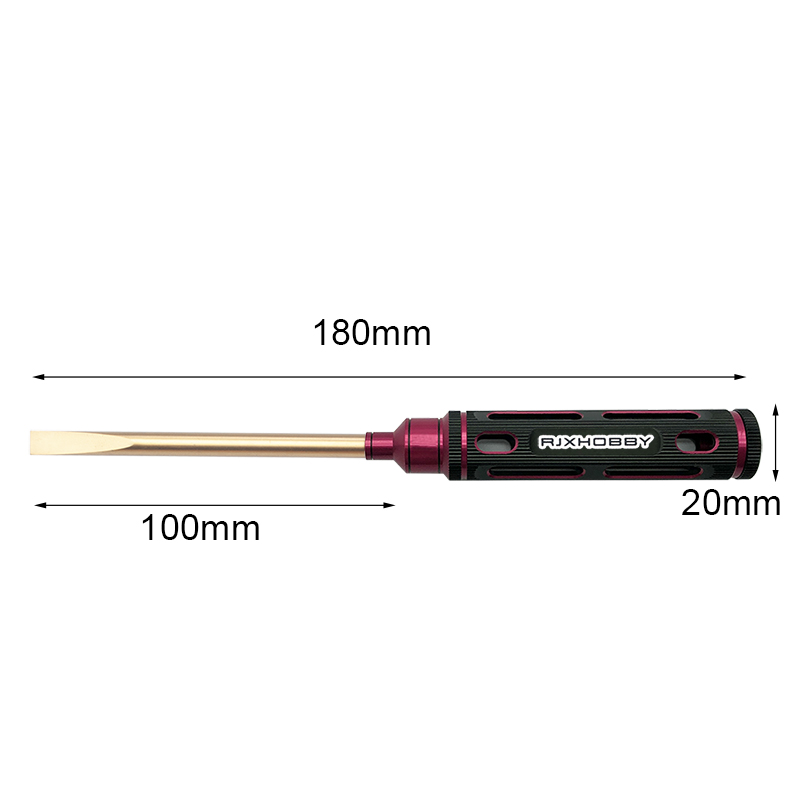 RJX 4pcs Flat Head Screw driver Tools Kit Set 3.0mm / 4.0mm / 5.0mm / 5.8mm for RC Models Car Boat Airplane