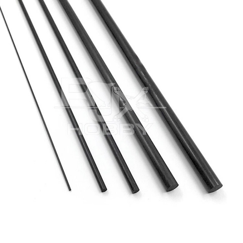 RJX 1pcs Carbon Fiber Solid Rods  Length 1000mm diameter 8.5-30mm