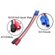 RJXHOBBY EC5 Female to AS150  Anti-Spark 7mm male Connector Adapter 150mm 10AWG Wire for Lipo Battery