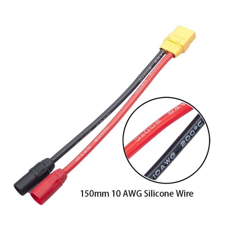 RJXHOBBY AS150 Anti-Spark  Male  Female  to XT90 Female 150mm 10AWG wire