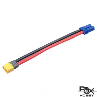 RJXHOBBY EC5 Female To XT60 Male Conversion Adapter 150mm 10AWG 