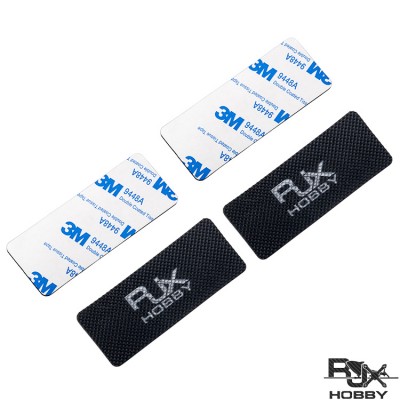 RJX 4pcs 75x 30x 3mm Mesh Surface FPV Anti-Slip Damping Silicone Mat Adhesive Tape for RC Quadcopter Multicopter Lipo Battery