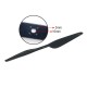 RJXHOBBY 30×10.5In Carbon Fiber Propeller (CW/CCW PAIR) PROPS for Drone, Agricultural plant protection UAV.