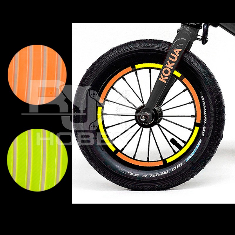 RJXHOBBY 8 pcs Reflective Stickers 3M Scotchlite Helmets Bike frames Wheels Seats Shoes FPV drone 