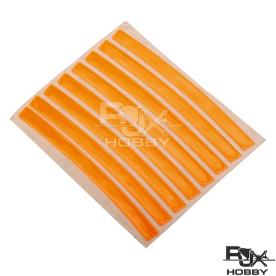 RJXHOBBY 8 pcs Reflective Stickers 3M Scotchlite Helmets Bike frames Wheels Seats Shoes FPV drone 