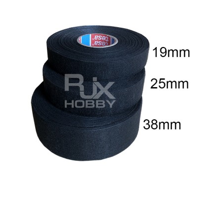 RJX 25meters Tesa cloth tape for wire harnessing, cloth self-adhesive car wiring, high/low temperature resistant