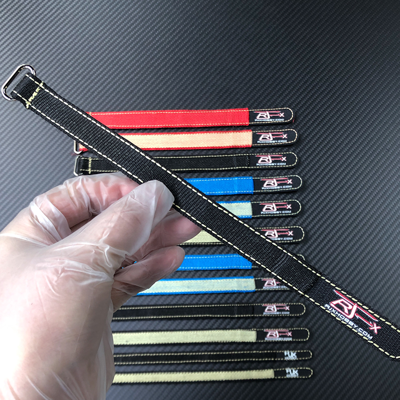 RJXHOBBY 2pcs Kevlar Battery Strap w/Metal Buckle (Width: 16mm Length: 100-400mm )