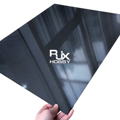 RJXHOBBY 3K 100% Full Carbon Fiber Sheet 600x400x0.5-10mm (Plain glossy)