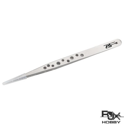RJX High Precision Straight Tweezers Stainless Steel  Cooling Hole Electronics Repair Hand Tools
