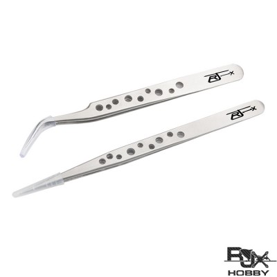 RJX High Precision Tweezers Stainless Steel  Cooling Hole Electronics Repair Hand Tools