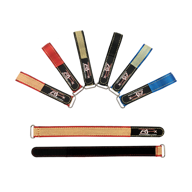 RJX Kevlar Battery Strap w/Metal Buckle– 2Pack(Width: 20mm Length: 150 /180 /200 /210 /220 /225 /230 /250/300/350/400mm ）