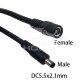 RJXHOBBY 1.5 meter DC5.5*2.1 1.5M Male to Female Extension cable for Bike Light connection