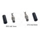 RJXHOBBY 2pcs DC 5.5 x 2.5mm Power Solder Plug End Connection