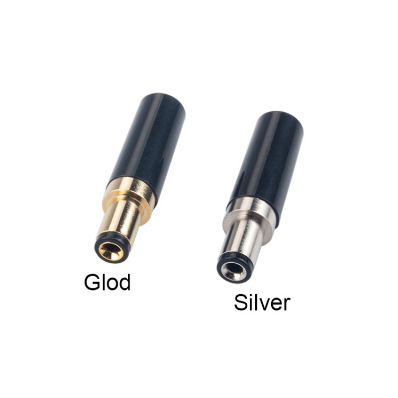 RJXHOBBY 2pcs DC 5.5 x 2.5mm Power Solder Plug End Connection