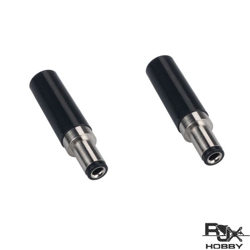 RJXHOBBY 2pcs DC 5.5 x 2.5mm Power Solder Plug End Connection
