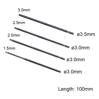 RJX HSS Hex Driver Bits 1.5,2.0,2.5,3.0mm