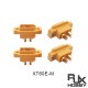 RJX 4pcs XT60E-M Connectors XT60 Male Plug RC Battery FPV Racing Drone
