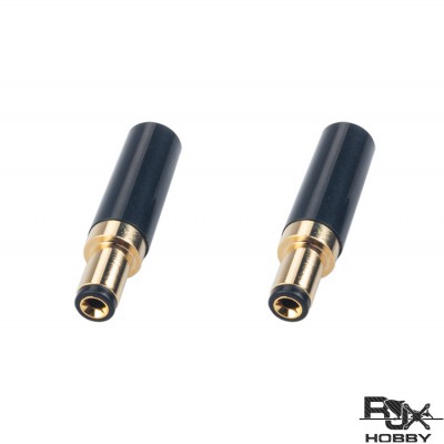 RJXHOBBY 2pcs DC 5.5 x 2.1mm  Power Solder Plug End Connection 
