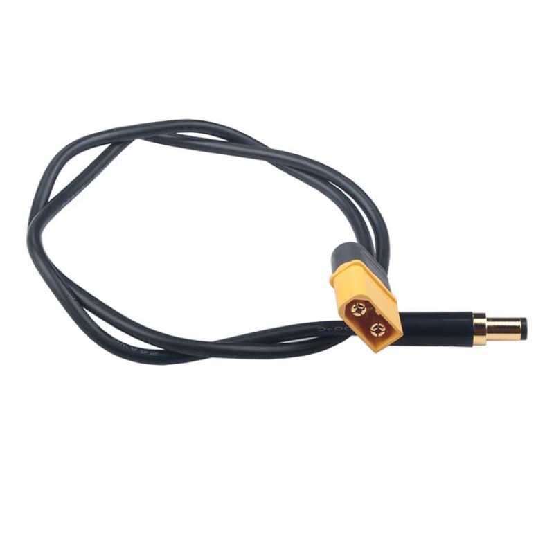 RJXHOBBY 1pcs XT60 Male to High Quality Gold Male DC 5.5mm X 2.5mm DC5525 Rubber Power Cable for TS100 Electric Soldering Iron