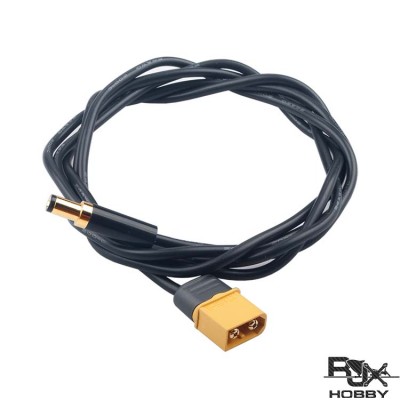 RJXHOBBY 1pcs XT60 Male to High Quality Gold Male DC 5.5mm X 2.1mm DC5521 Rubber Power Cable for T12 Electric Soldering Iron