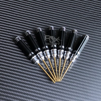 RJX Titanium mini 0.9 / 1.27 / 1.3 / 1.5 / 2.0 / 2.5 / 3.0mm Hex Screwdriver Bit Repairing Tool For RC models