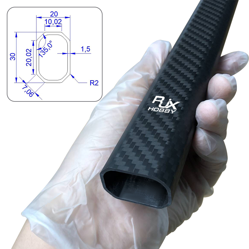 RJX 20x30mm octagonal shape Tube or Tube Clamp for UAV