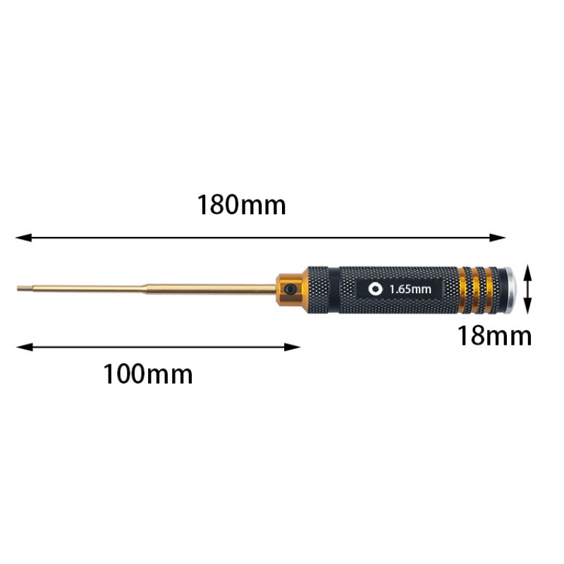 RJXHOBBY 1pcs Metal Hex Screw driver Wrench Tool for 1.65mm Screw