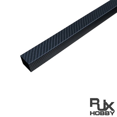 RJX 1pcs 50x45x1000mm Square carbon fiber tube