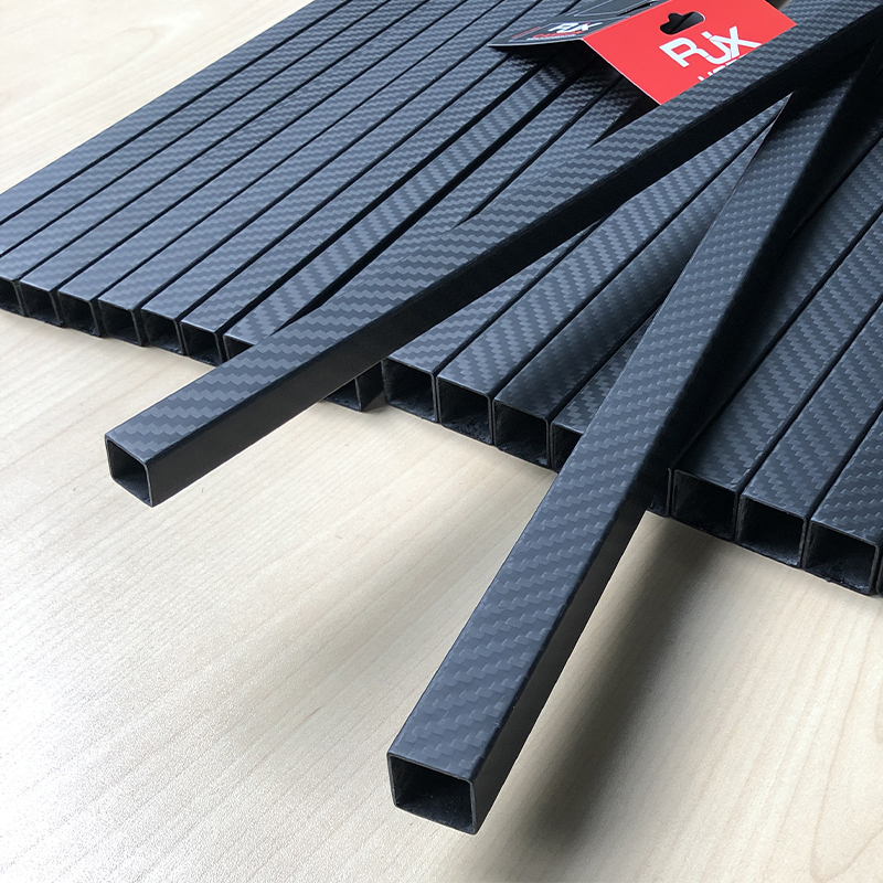 RJX 1pcs 15x12x1000mm Square carbon fiber tube
