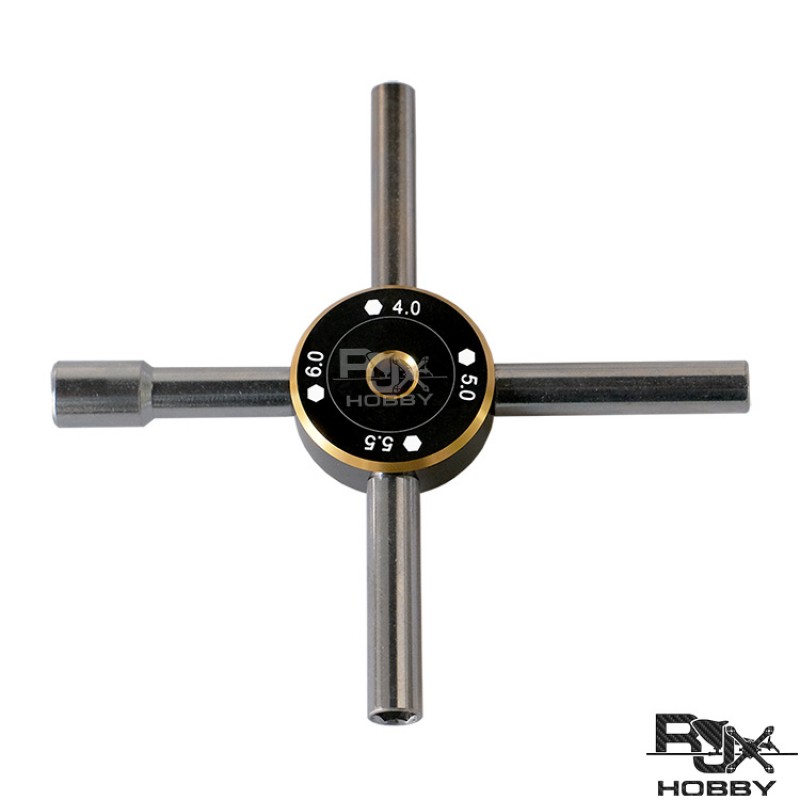 RJXHOBBY 4.0/5.0/5.5/6.0mm Hex Socket Wrench Spanner Nut Key Stainless Steel