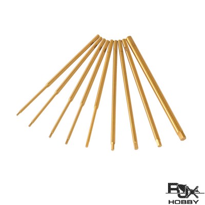 RJX Titanium 0.9 / 1.27 / 1.3 / 1.5 / 1.65 / 2.0 / 2.5 / 3.0 / 4.0mm Hex Screwdriver Bit Repairing Tool For RC models 
