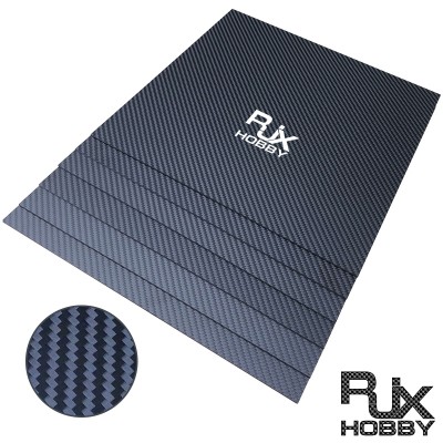 RJXHOBBY 1pcs 3K 100% Full Carbon Fiber Sheet 1000x1000x1.0-10mm(Twill matte)