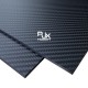 RJXHOBBY 1pcs 3K 100% Full Carbon Fiber Sheet 250x200x0.5-4.0mm(Twill matte )